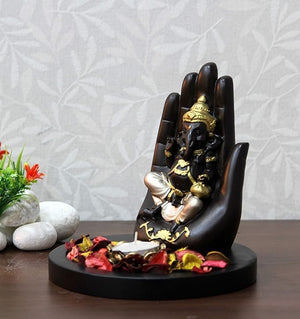 Craftji Present Modak Ganesha Decorative Showpiece Lovely Statue Home Decor Gifting Purpose Decorative for Home & Office Living Room Sculpture Figurine-wps8795