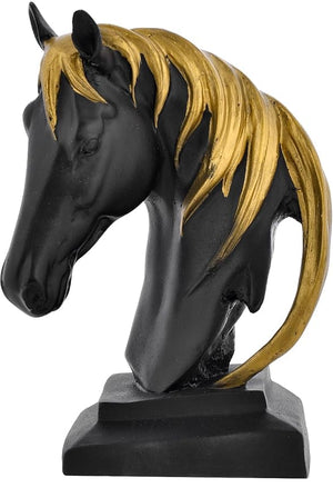 Craftji Present Elegant Horse Face Art Decor - Premium Home Showpiece Figurine for Living Room, Office, and Modern Interiors