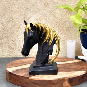 Craftji Present Elegant Horse Face Art Decor - Premium Home Showpiece Figurine for Living Room, Office, and Modern Interiors