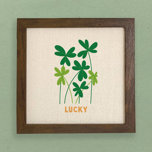 Lucky - St. Patrick's Day Framed Sign