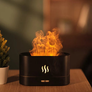 Essential Oil Diffuser With Flaming Effect And Timer