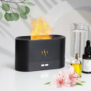 Essential Oil Diffuser With Flaming Effect And Timer