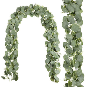 Fake Artificial Eucalyptus Garland Wreath Greenery Leaf Vine Garland