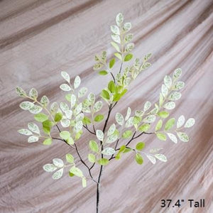 Artificial Faux Plant Fresh Spring Leaf Stem 37" Tall