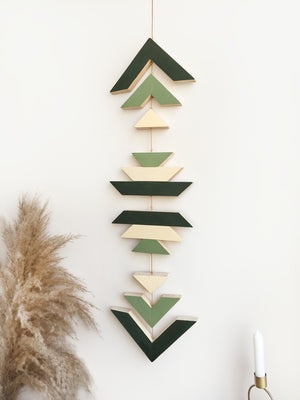 Green Small Wooden Wall Hanging